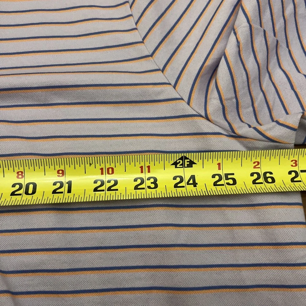 Ralph Lauren RLX Golf Performance Polo Shirt XXL Purple With Stripes